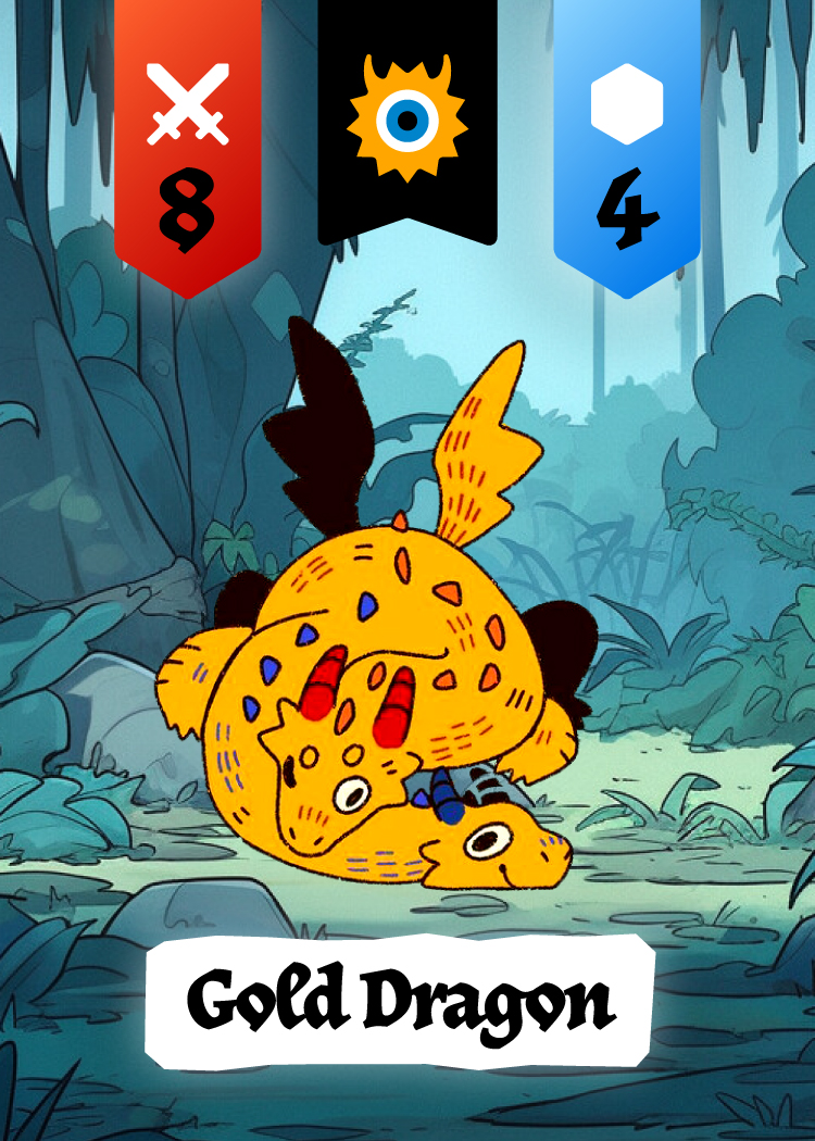 Gold Dragon creature card